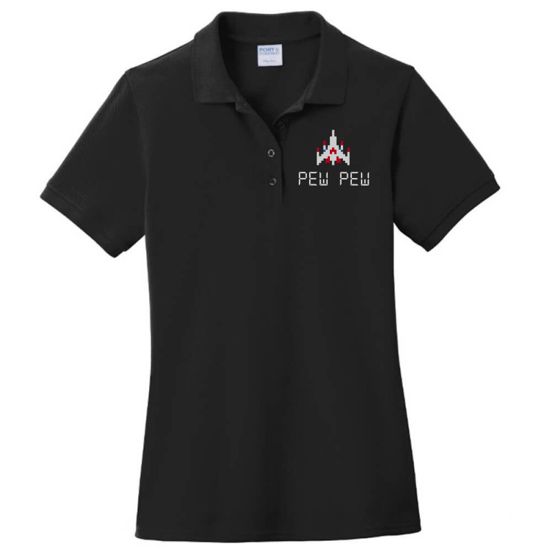 Arcade Retro Video Game Ship Ladies Polo Shirt by CUSER3772 | Artistshot