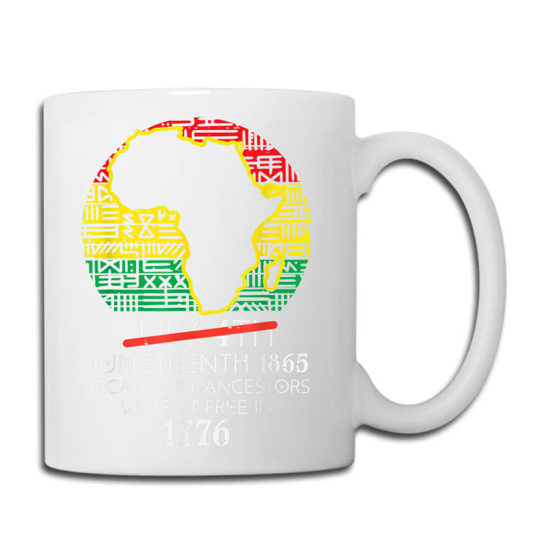 Africa Map July 4th Juneteenth 1865 June 19th Men Women Kids Coffee Mug | Artistshot