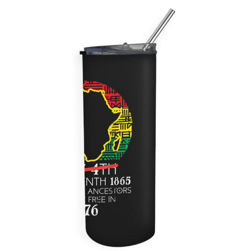 Africa Map July 4th Juneteenth 1865 June 19th Men Women Kids Skinny Tumbler | Artistshot