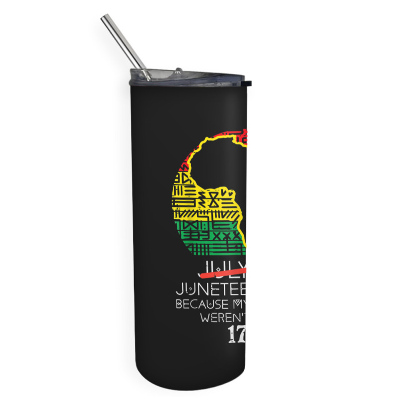 Africa Map July 4th Juneteenth 1865 June 19th Men Women Kids Skinny Tumbler | Artistshot