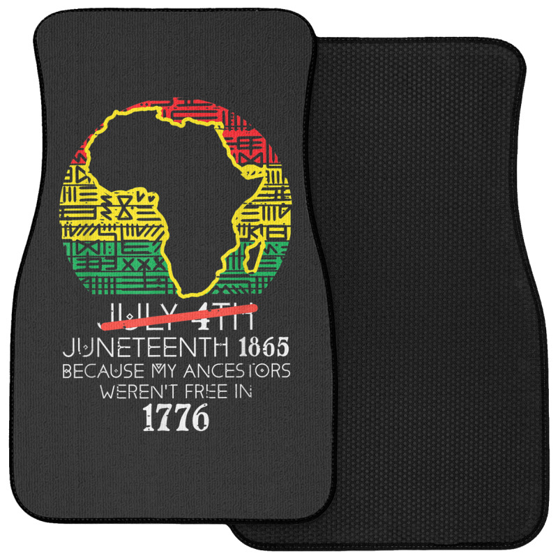 Africa Map July 4th Juneteenth 1865 June 19th Men Women Kids Front Car Mat | Artistshot