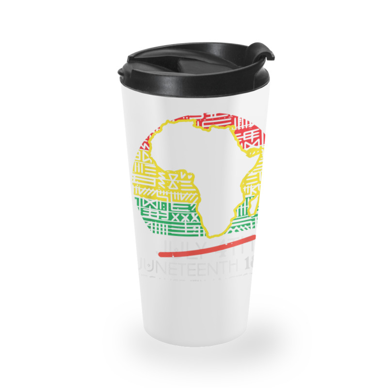 Africa Map July 4th Juneteenth 1865 June 19th Men Women Kids Travel Mug | Artistshot