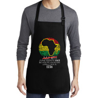 Africa Map July 4th Juneteenth 1865 June 19th Men Women Kids Medium-length Apron | Artistshot