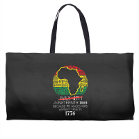 Africa Map July 4th Juneteenth 1865 June 19th Men Women Kids Weekender Totes | Artistshot