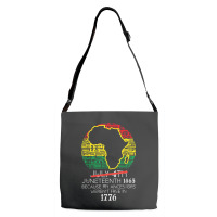 Africa Map July 4th Juneteenth 1865 June 19th Men Women Kids Adjustable Strap Totes | Artistshot