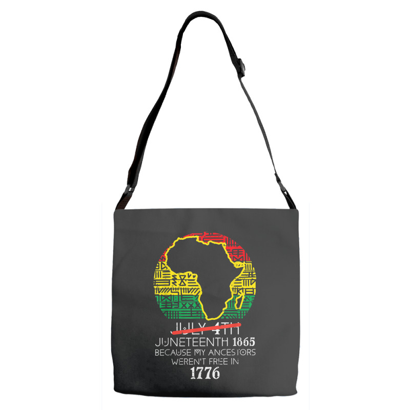 Africa Map July 4th Juneteenth 1865 June 19th Men Women Kids Adjustable Strap Totes | Artistshot