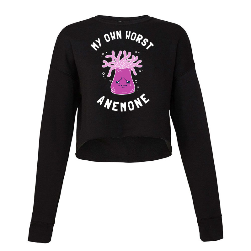 My Own Worst Anemone Cropped Sweater by cm-arts | Artistshot