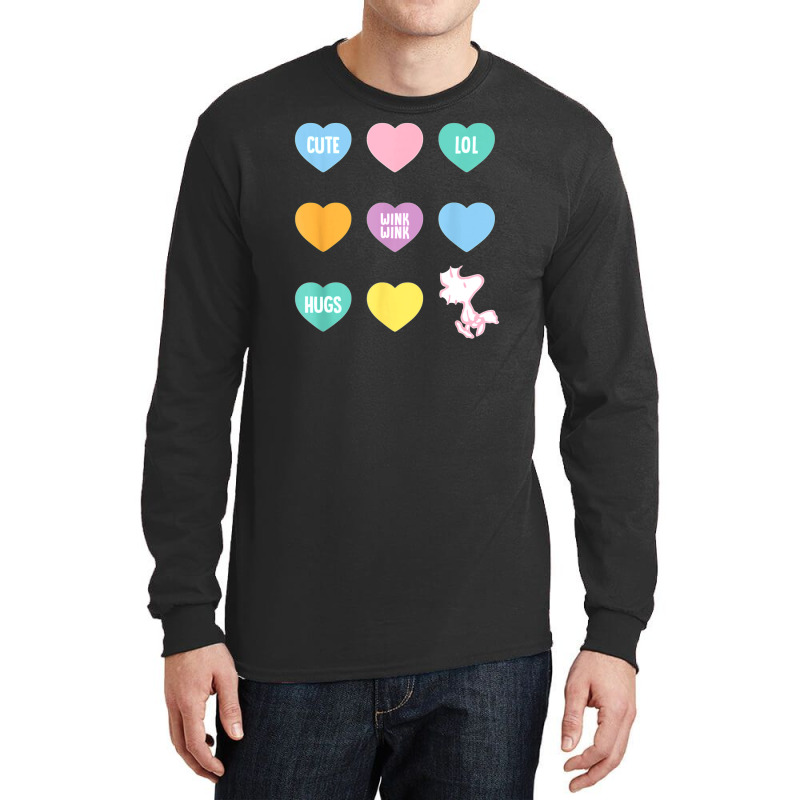 Peanuts Valentine Candy Heart Long Sleeve Shirts | Artistshot