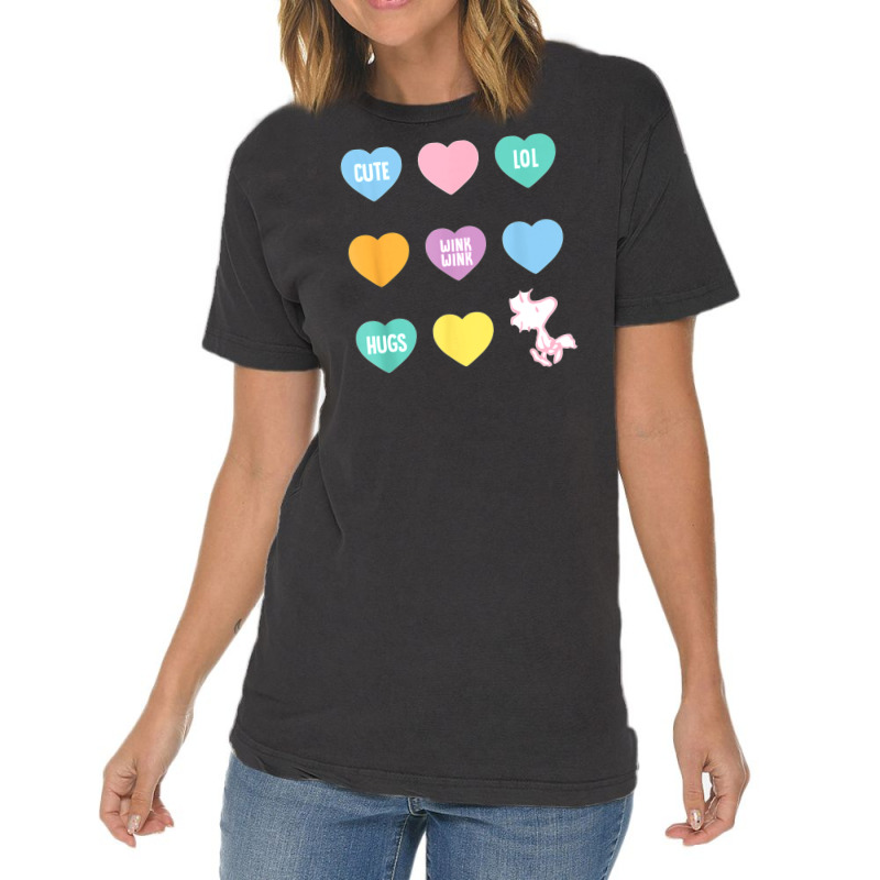 Peanuts Valentine Candy Heart Vintage T-shirt | Artistshot