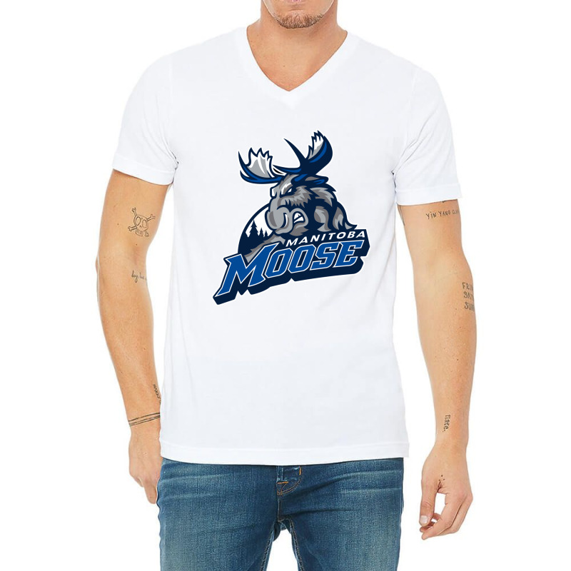 Manitoba Moose V-neck Tee | Artistshot