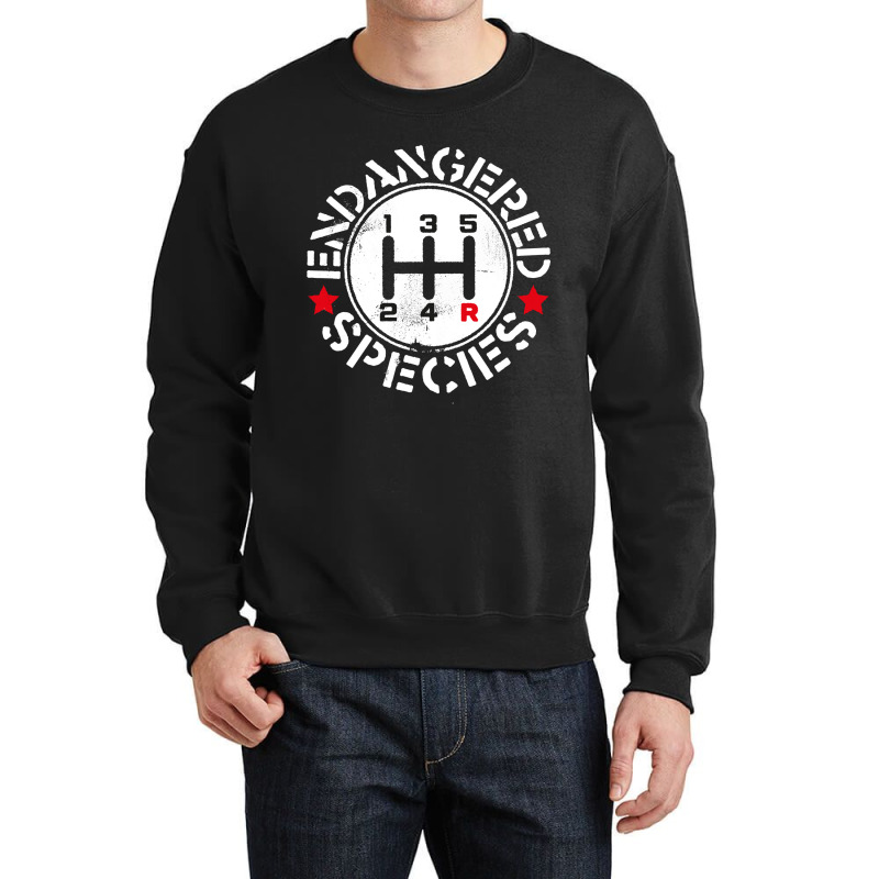 Manual Transmission Endangered Species Crewneck Sweatshirt | Artistshot