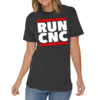 Run Cnc . Funny Machinist Engineer G-code For Fans Vintage T-shirt | Artistshot