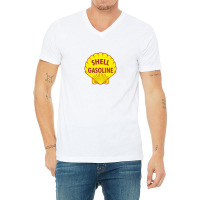 Shell Gasoline V-neck Tee | Artistshot