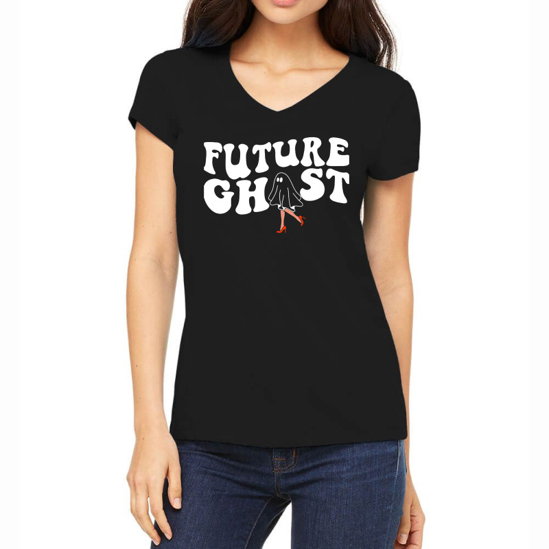 Future Ghost Funny Women's Women's V-Neck T-Shirt by AGSTshirt | Artistshot