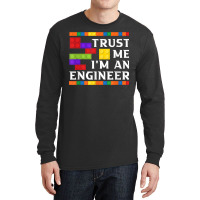 Engineer Children Kids Toy Big Building Blocks Build Builder For Fans Long Sleeve Shirts | Artistshot