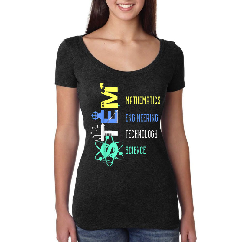 Stem Education Science Teacher Math Engineer Technology For Fans Women's Triblend Scoop T-shirt by SonjaBogenschutz | Artistshot