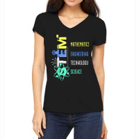 Stem Education Science Teacher Math Engineer Technology For Fans Women's V-neck T-shirt | Artistshot