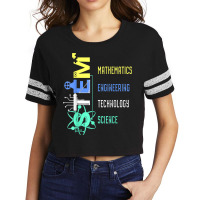 Stem Education Science Teacher Math Engineer Technology For Fans Scorecard Crop Tee | Artistshot