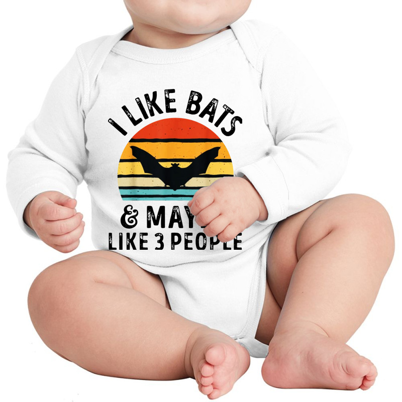 I Like Bats Long Sleeve Baby Bodysuit by Gelica Hits | Artistshot