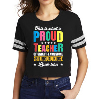 Bilingual Spanish Teacher Dual Language Teacher School Tank Top Scorecard Crop Tee | Artistshot