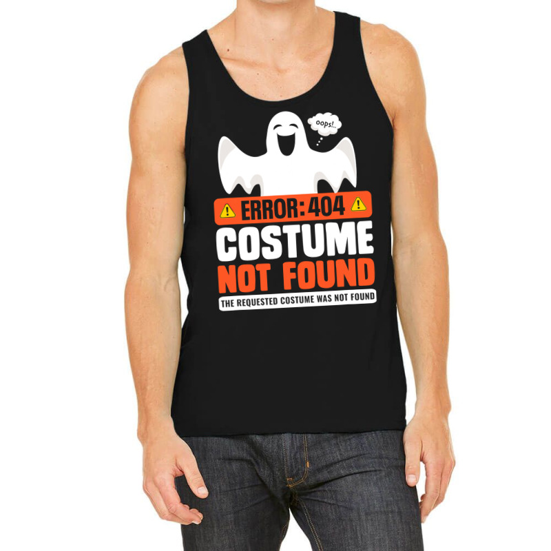 Error 404 Costume Not Found  Womens Men Halloween Ghost Tank Top | Artistshot