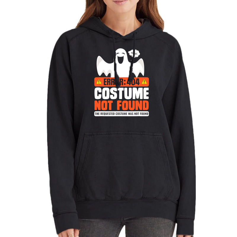 Error 404 Costume Not Found  Womens Men Halloween Ghost Vintage Hoodie | Artistshot