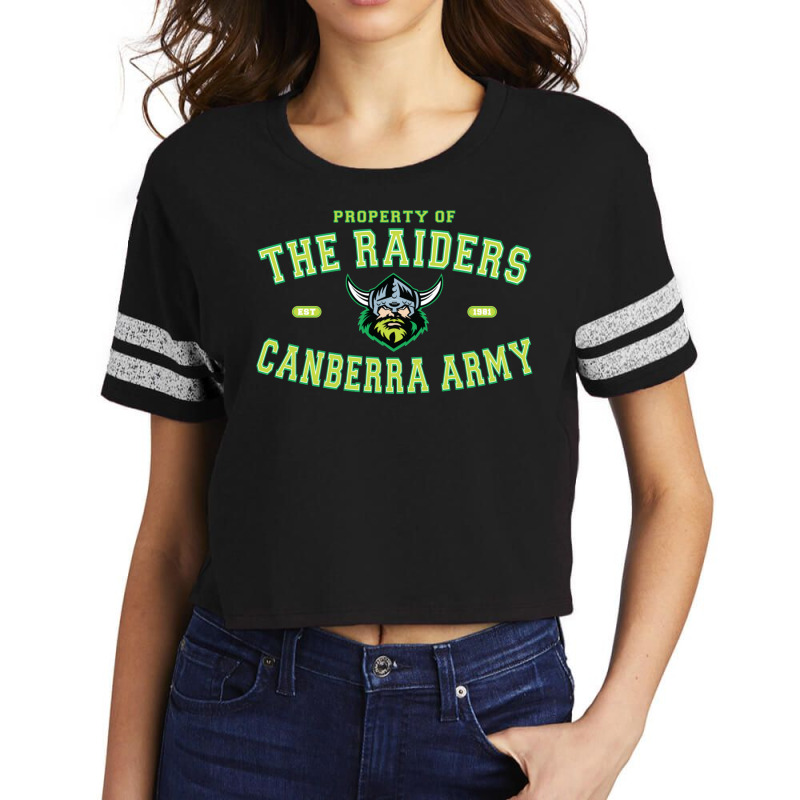 Nrl The Canberra Raiders Army Scorecard Crop Tee by PamelaAnnHarris | Artistshot