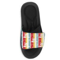 Retro Drums Drummer Gift Idea S S Vintage Slide Sandal | Artistshot