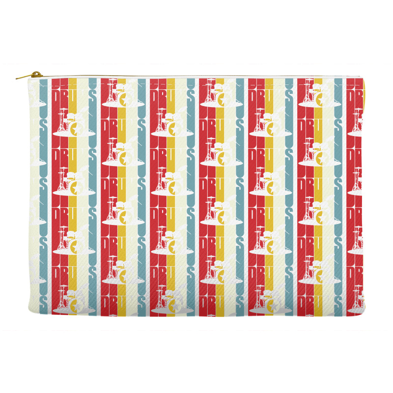 Retro Drums Drummer Gift Idea S S Vintage Accessory Pouches | Artistshot