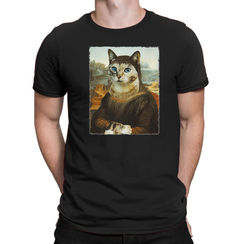 Mona Lisa Cat T-shirt | Artistshot