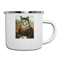 Mona Lisa Cat Camper Cup | Artistshot