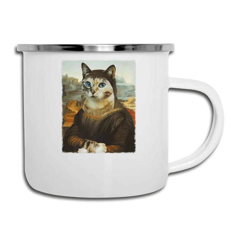 Mona Lisa Cat Camper Cup | Artistshot