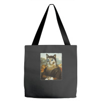 Mona Lisa Cat Tote Bags | Artistshot