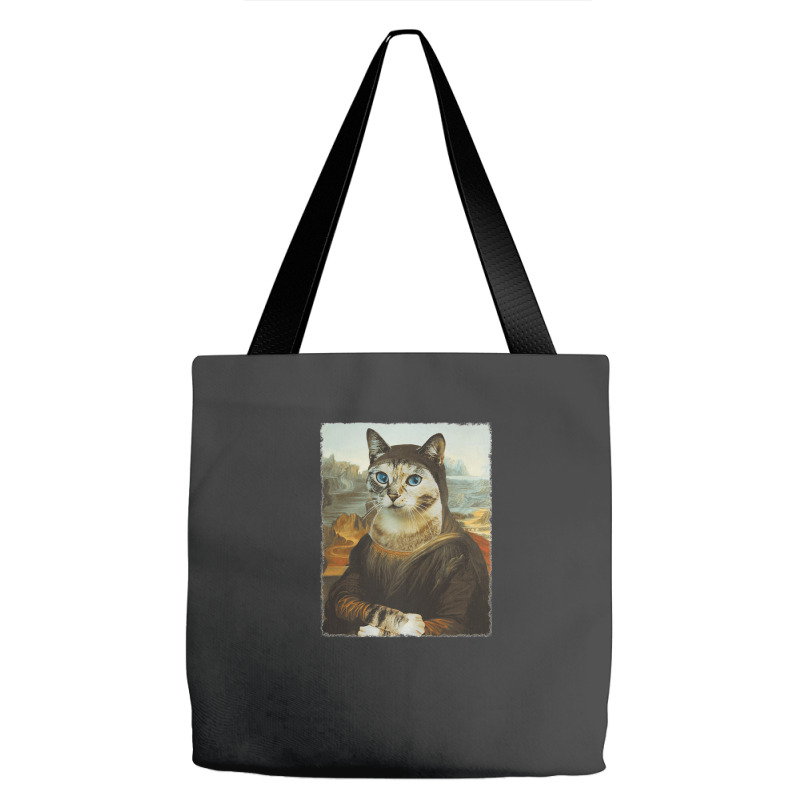 Mona Lisa Cat Tote Bags | Artistshot