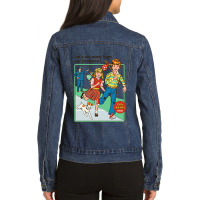 Let's Run Away Ladies Denim Jacket | Artistshot