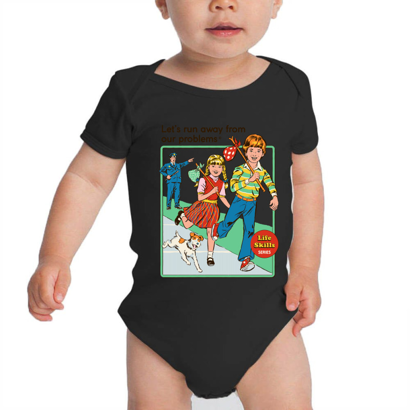 Let's Run Away Baby Bodysuit by cm-arts | Artistshot