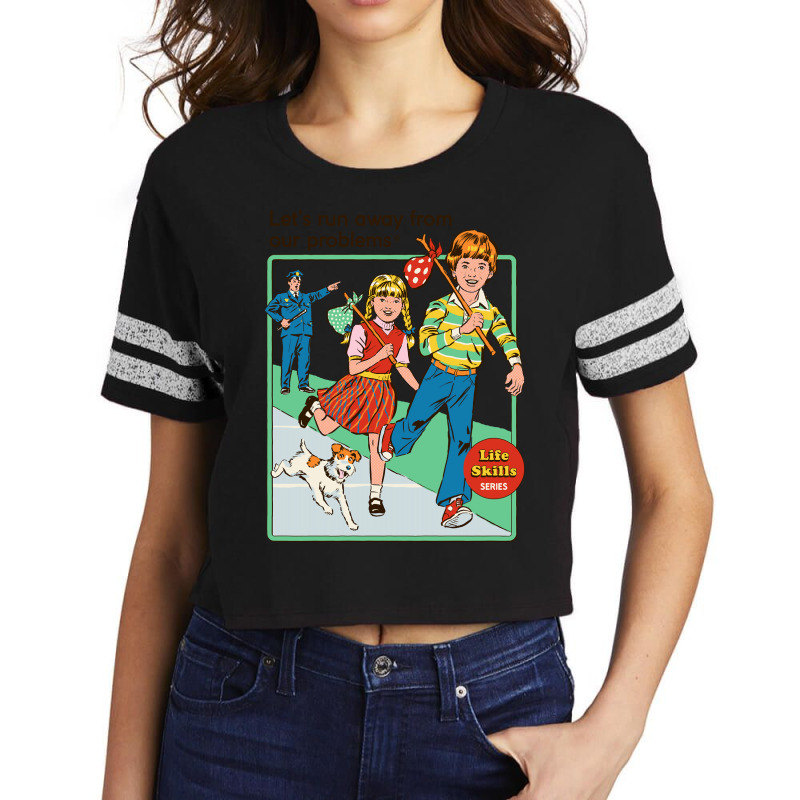 Let's Run Away Scorecard Crop Tee by cm-arts | Artistshot