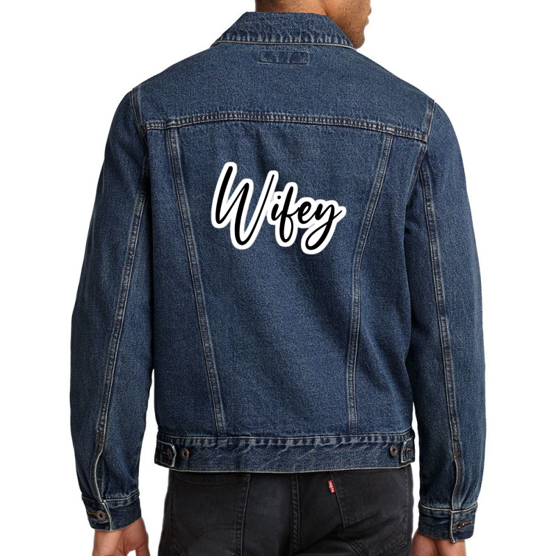 Can T Imagine Life Without Water Ski Funny Water Skiing 95586049 Men Denim Jacket | Artistshot