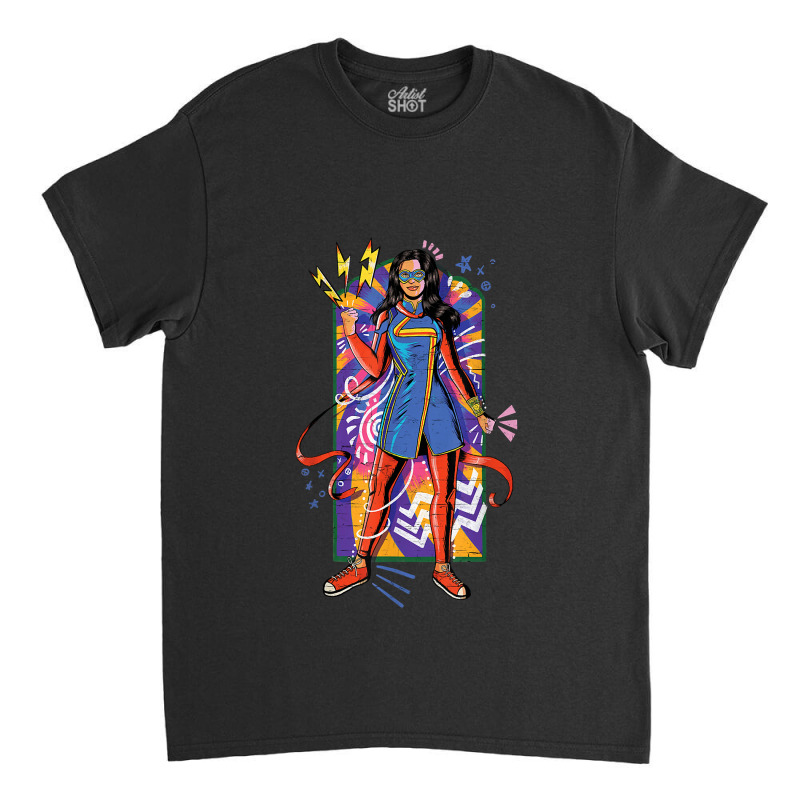 Ms. Kamala Khan Mural Art Classic T-shirt | Artistshot