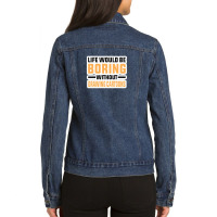 Cardiologist And Cat Mom 101755847 Ladies Denim Jacket | Artistshot