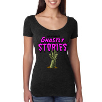 Ghastly Stories Zombie Graveyard Hand Women's Triblend Scoop T-shirt | Artistshot