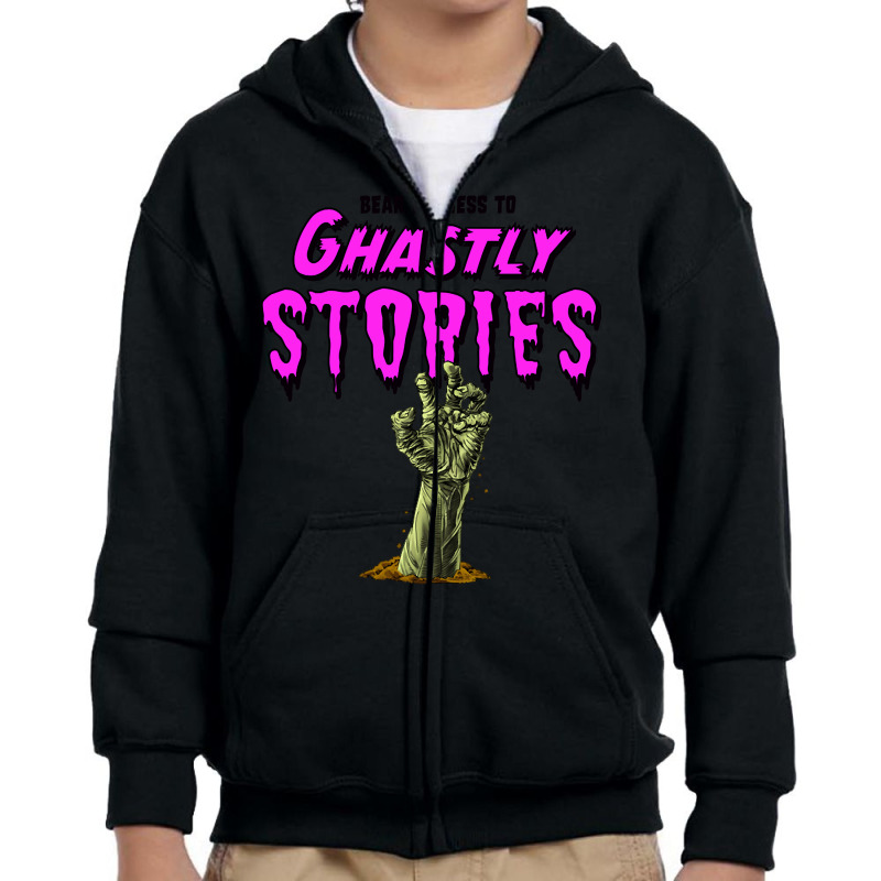 Ghastly Stories Zombie Graveyard Hand Youth Zipper Hoodie by macklinsampson | Artistshot