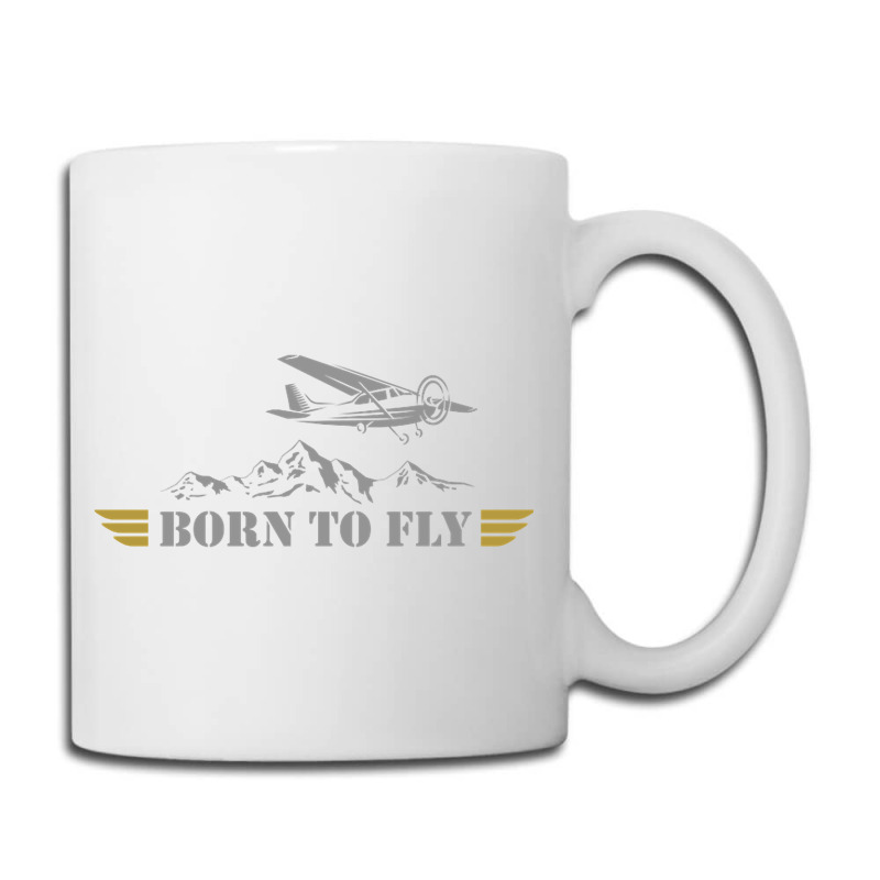 Born To Fly  Pilot Plane - Single Airplane Coffee Mug | Artistshot