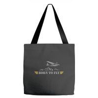 Born To Fly  Pilot Plane - Single Airplane Tote Bags | Artistshot