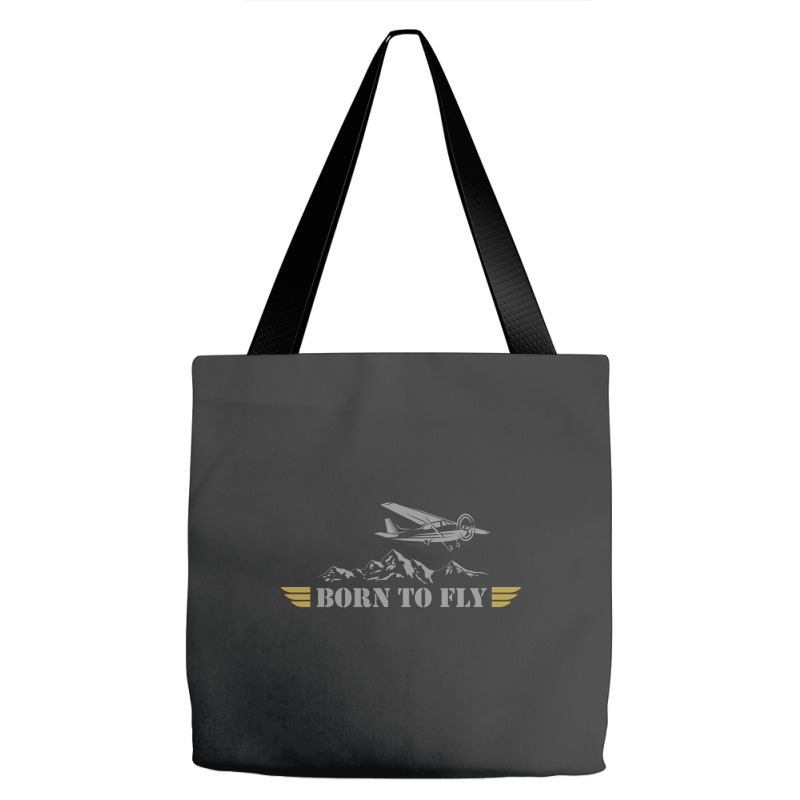 Born To Fly  Pilot Plane - Single Airplane Tote Bags | Artistshot