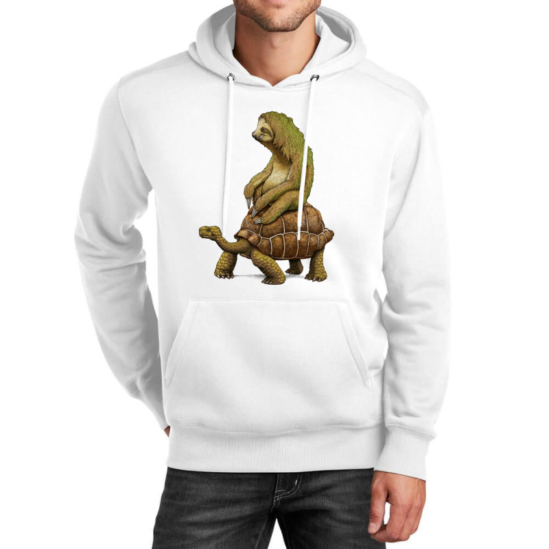 Sloth Riding Turtle Funny Unisex Hoodie | Artistshot