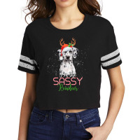 Dalmatian Dog Christmas Dalmatian Im The Sassy Reindeer Santa Dog 494  Scorecard Crop Tee | Artistshot