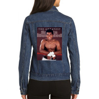 Mens Best Muscle Man Day Gift Ladies Denim Jacket | Artistshot