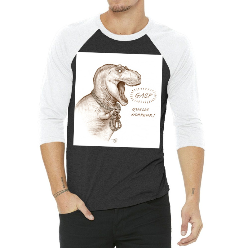 Pearl-clutching Tyrannosaur 3/4 Sleeve Shirt | Artistshot