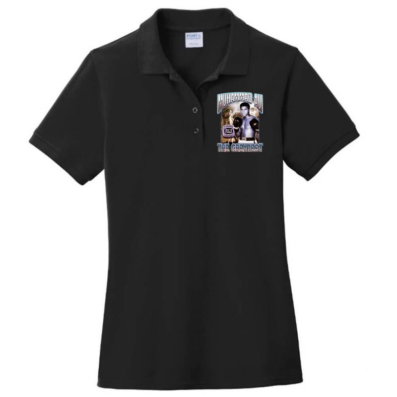 Playing  Muscle Man Call Me Ladies Polo Shirt by cm-arts | Artistshot